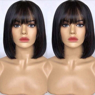 Short Bob Straight Human Hair Wig