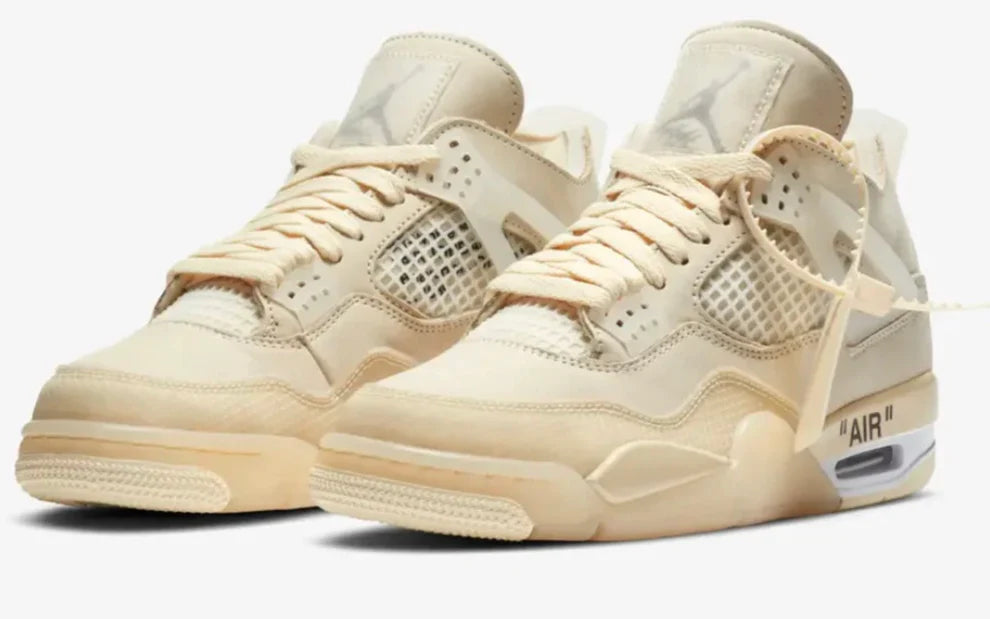 NIKE AIR JORDAN 4 RETRO X OFF-WHITE "SAIL" SNEAKER SALE